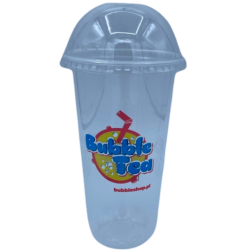 Kubek bezbarwny BUBBLE TEA LOGO 95mm- 700 ml, 50 szt