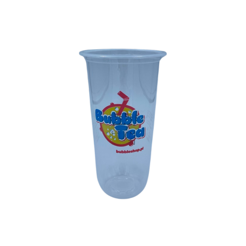 Kubek bezbarwny BUBBLE TEA LOGO 95mm- 700 ml, 50 szt