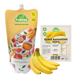 Puree bananowe pulpa Purena 1 KG