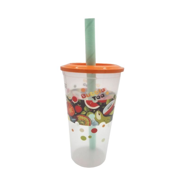 KUBEK WIELORAZOWY BUBBLE TEA 500ML 100 SZT.