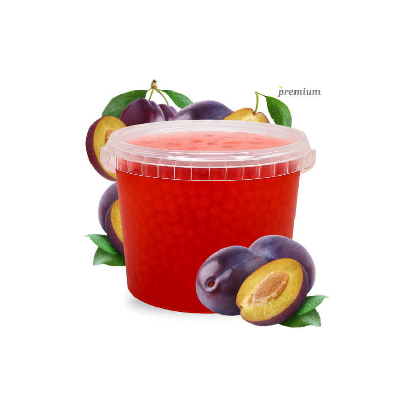 Śliwkowe Kulki do Bubble Tea - Popping Boba 3,4 kg Śliwkowe Kulki do Bubble Tea - Popping Boba 3,4 kg