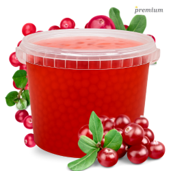 Żurawinowe kulki do Bubble Tea 3,4 kg - Popping Boba