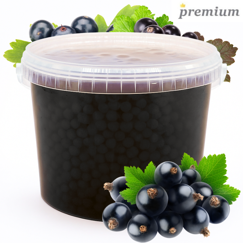 Popping Boba Czarna Porzeczka 3,4 kg – Kulki do Bubble Tea Popping Boba Czarna Porzeczka 3,4 kg – Kulki do Bubble Tea