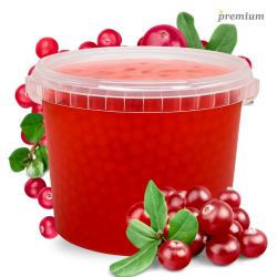 Żurawinowe kulki do Bubble Tea 3,4 kg - Popping Boba