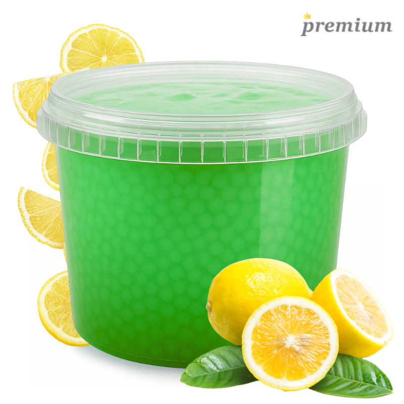 Cytrynowe Kulki do Bubble Tea 3,4 kg - Popping Boba Cytrynowe Kulki do Bubble Tea 3,4 kg - Popping Boba