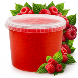 Malinowe Kulki do Bubble Tea 3,2 kg - Popping Boba
