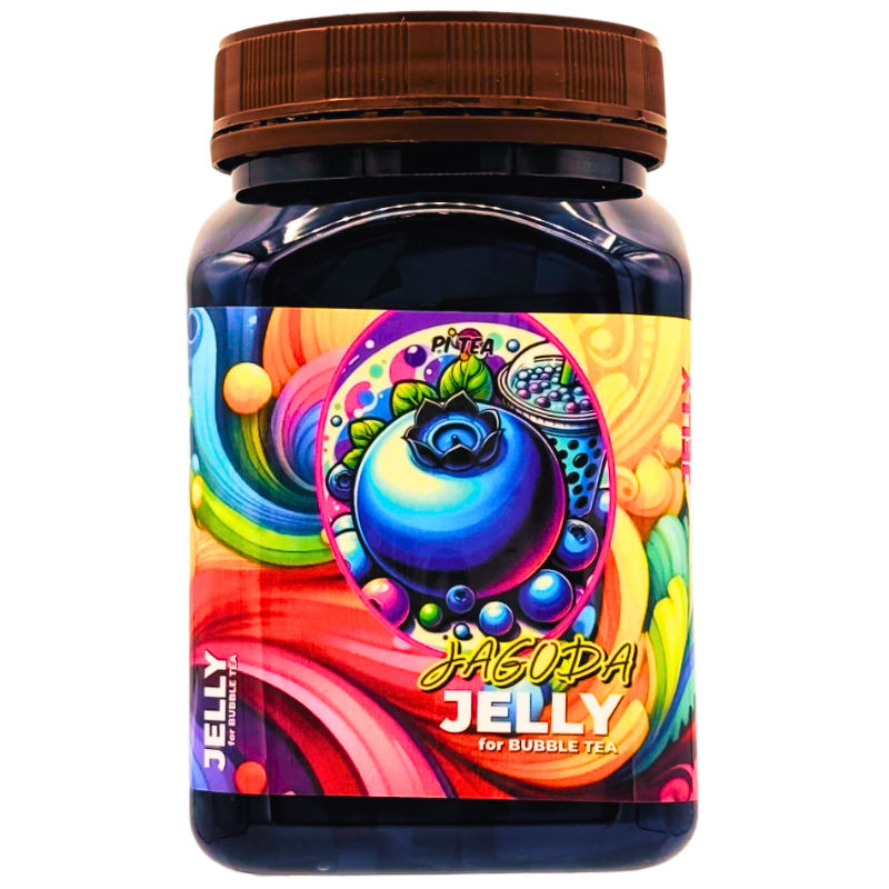 Jagodowe Żelki do Bubble Tea 450 g - Nata de Coco Jelly Jagodowe Żelki do Bubble Tea 450 g - Nata de Coco Jelly