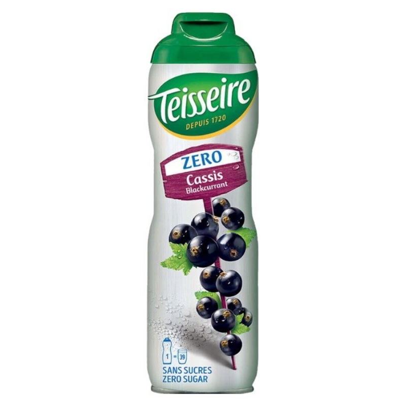 Syrop Zero Czarna porzeczka 600 ml - Teisseire Syrop Zero Czarna porzeczka 600 ml - Teisseire